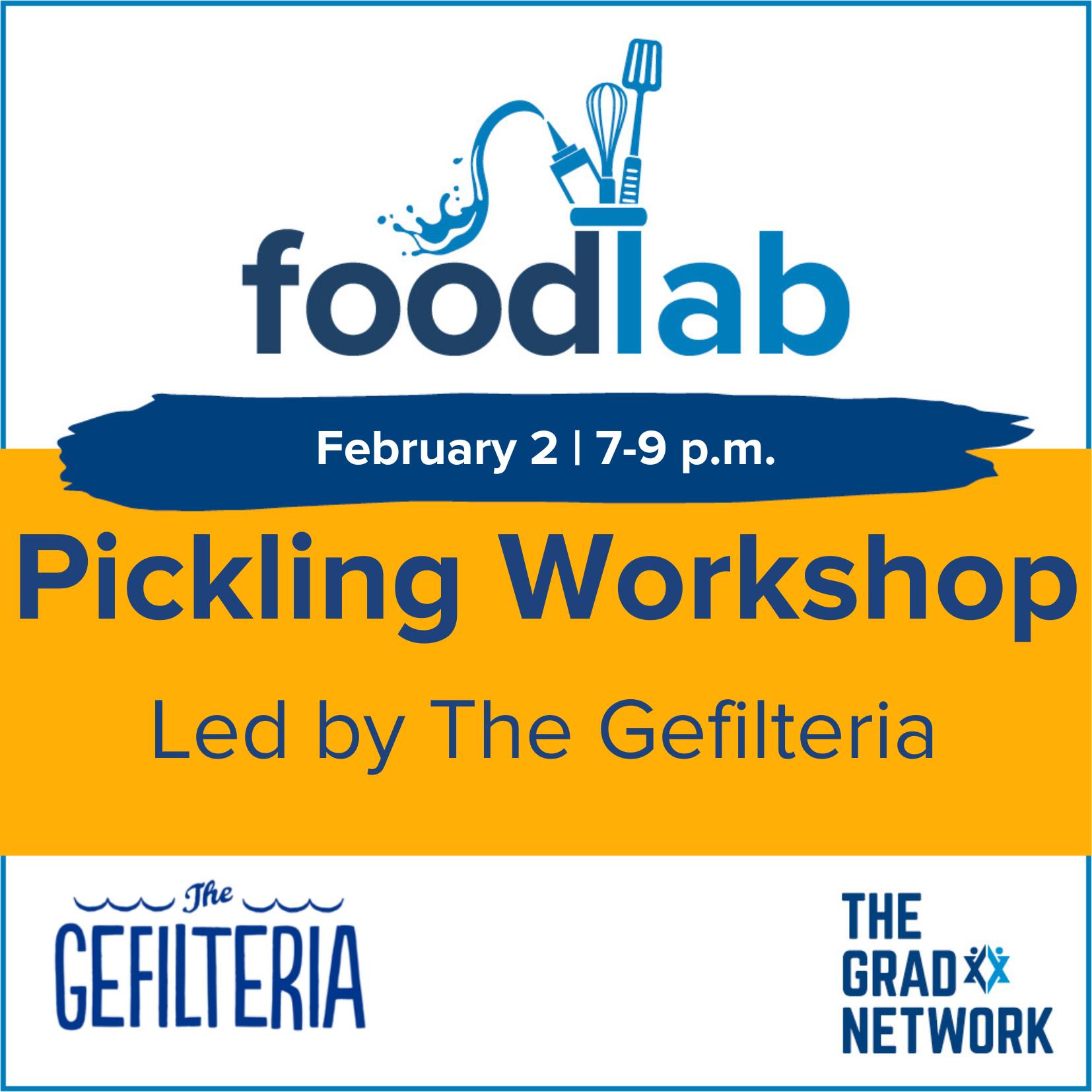 Food Lab: Pickling Workshop | 7 p.m. February 2 - logo
